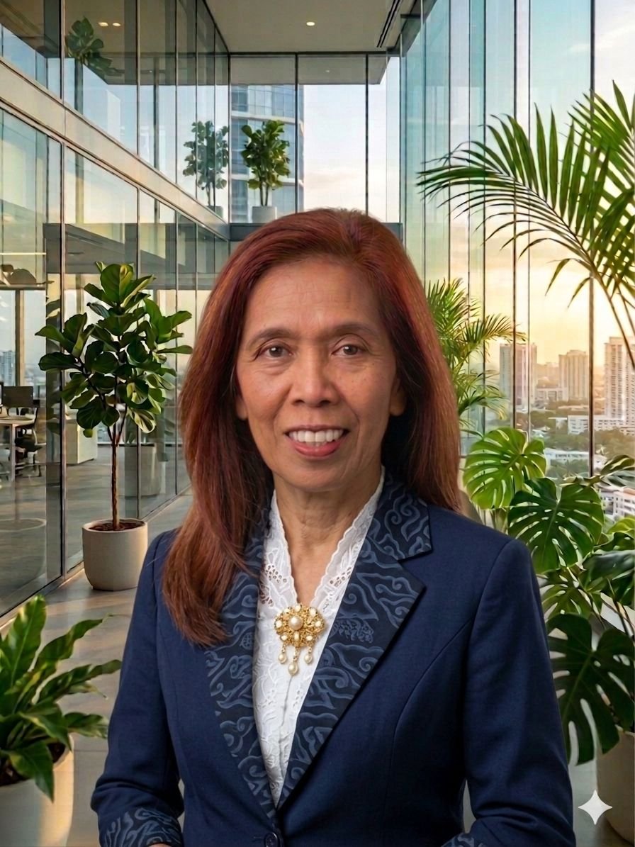 Lusye Luleh with children at Shining Light Ministry in Indonesia